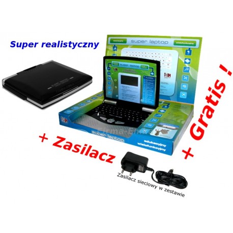 Laptop edukacyjny z zasilaczem