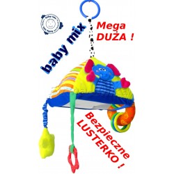 DUŻA SUPER Piramidka edukacyjna +LUSTERKO Baby Mix