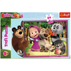 Puzzle Trefl Masha Masza i Niedźwiedź MAXI 24