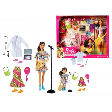 Lalka Barbie LEKARZ PIOSENKARKA TENIS GNC63 MATTEL
