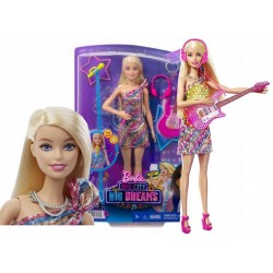 Barbie Big City PIOSENKARKA gitara mikrofon akces.