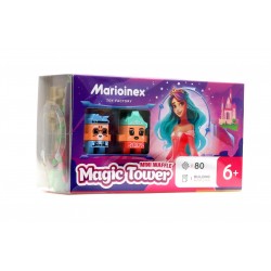 Klocki Mini Waffle Księżniczka Magiczna Wieża + 2 Figurki Marioinex 905807