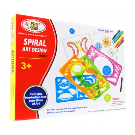 SPIROGRAF Zestaw KREATYWNY do rysowania wzorów MANDALA + pisaki 4w1