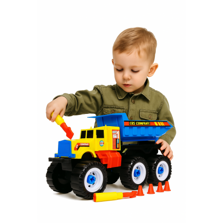 WYWROTKA AUTO DO SAMODZIELNEGO MONTAŻU CIĘŻARÓWKA 40cm AUTKO KONSTRUKTOR PL