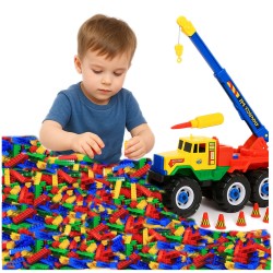 POLSKIE KLOCKI Hemar K1 na wagę 5kg 2250 szt + DUŻE AUTO DŹWIG GRATIS !!!