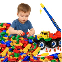 POLSKIE KLOCKI Hemar K2 na wagę 3kg ok. 400 sztuk + MEGA AUTO DŹWIG GRATIS!