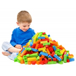 POLSKIE KLOCKI dla dzieci Hemar K2 na wagę 2kg - 270 sztuk PASTELOWE JASNE