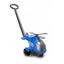 DUŻY Pchacz HELIKOPTER do pchania POLICJA. Produkt Polski