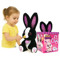 INTERAKTYWNY MAGICZNY KRÓLIK ZAJĄCZEK MAGIC RABBIT PET FURRY MAGIC +RÓŻDŻKA