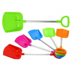 Duża SOLIDNA POLSKA Łopata Łopatka ZIELONA do piasku 61cm METALOWA RĄCZKA ALUMINIUM