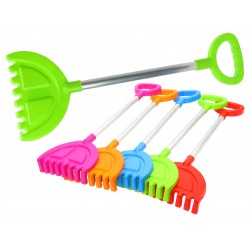 Duże SOLIDNE GRABIE GRABKI  ZIELONEdo piasku 58cm METALOWA RĄCZKA ALUMINIUM Prod PL