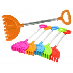 Duże SOLIDNE GRABIE GRABKI do piasku 58cm METALOWA RĄCZKA ALUMINIUM Prod PL