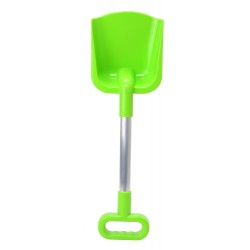 Duża SOLIDNA POLSKA Łopata Łopatka ZIELONA do piasku 48cm METALOWA RĄCZKA ALUMINIUM