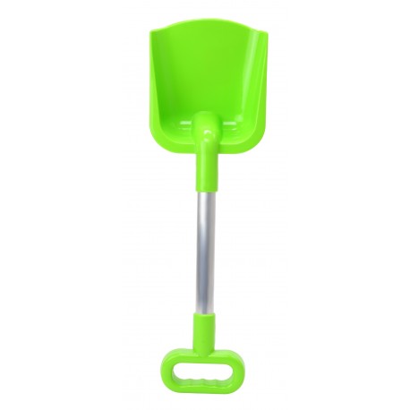 Duża SOLIDNA POLSKA Łopata Łopatka ZIELONA do piasku 48cm METALOWA RĄCZKA ALUMINIUM