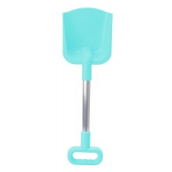 Duża SOLIDNA POLSKA Łopata Łopatka BŁĘKITNA do piasku 48cm METALOWA RĄCZKA ALUMINIUM