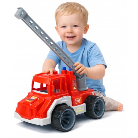 Wóz STRAŻACKI Auto STRAŻ POŻARNA Techno Smart Wysuwana drabina SUPER JAKOŚĆ