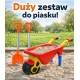 SOLIDNA TACZKA 80cm, Łopata Łopatka 61cm +GRABKI METAL! Zestaw do piasku PL