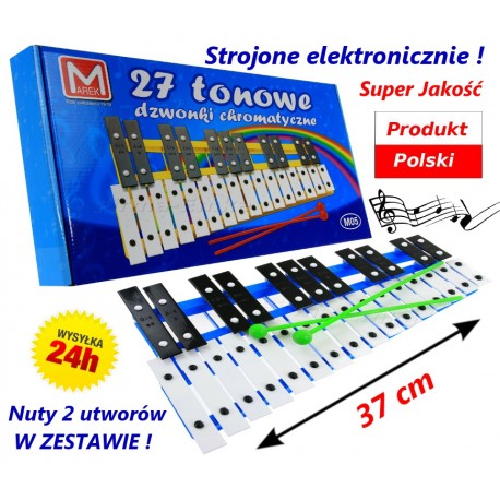 POLSKIE CYMBAŁKI 27 TONOWE Dzwonki Chromatyczne