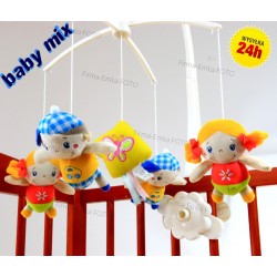 Baby Mix Pluszowa Karuzela Chłopiec i Dziewczynka