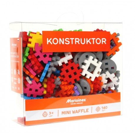 Klocki MOBILNE Mini Waffle KONSTRUKTOR Wafle 140el