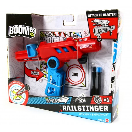 Mattel BOOMco Railstinger  Pistolet na strzałki