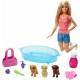 Lalka Barbie Kąpiel 3 Piesków + akcesoria MATTEL